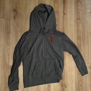 San Francisco Giants Adults Zip-up Hooded Sweatshirt - unisex